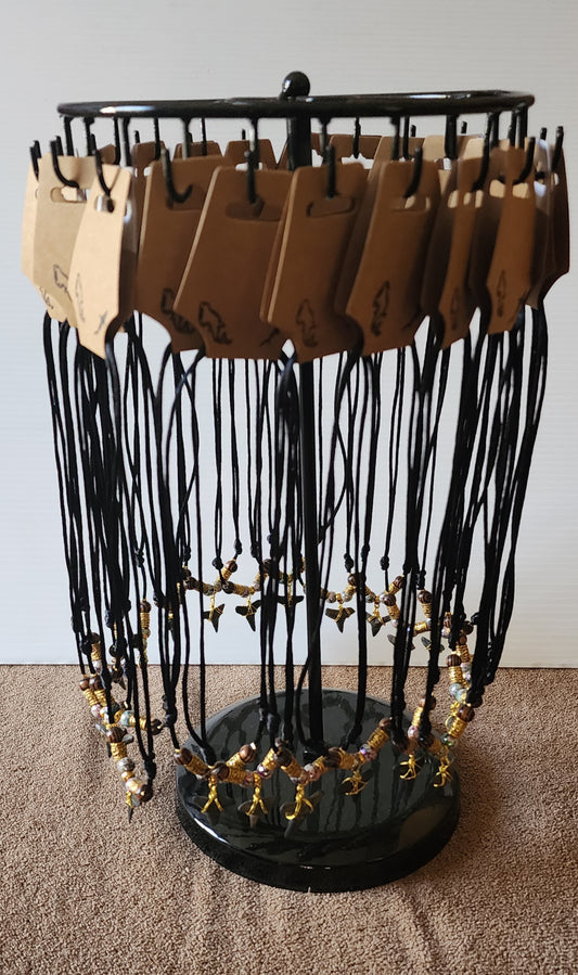 Wholesale Assorted Florida Fossil Shark Tooth Necklace Display