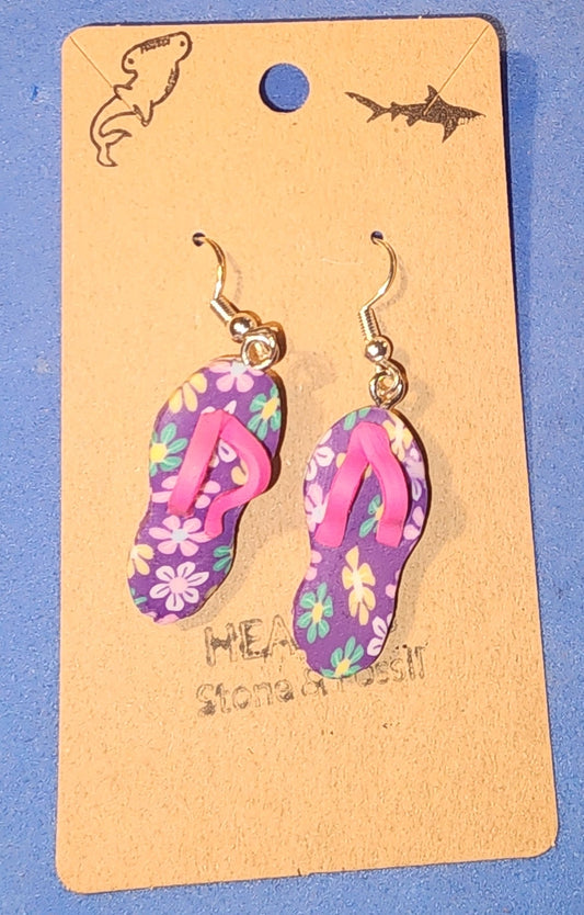 🩴 Colorful Flip-Flop Earrings – Beach-Inspired Handmade Design